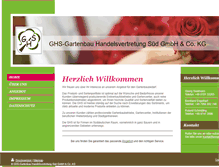 Tablet Screenshot of ghs-gartenbau.de